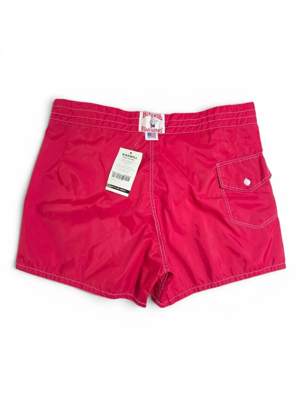 Birdwell Beach Britches Deadstock Vintage Men’s 40 Board Shorts Red Swim Trunks